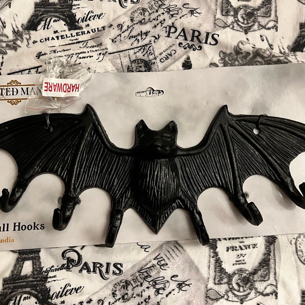Haunted Manor Bat Wall Hooks